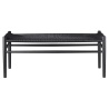 SOLD OUT black beech / black paper cord - J83B bench - FDB Møbler