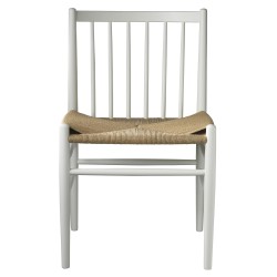 natural paper cord / white beech - J80 chair - FDB Møbler