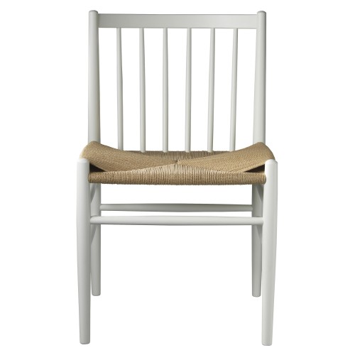 natural paper cord / white beech - J80 chair - FDB Møbler