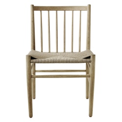 natural paper cord /  lacquered oak - J80 chair - FDB Møbler