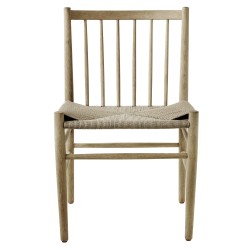 natural paper cord / oiled oak - J80 chair - FDB Møbler