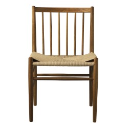 natural paper cord / smoked oak - J80 chair - FDB Møbler