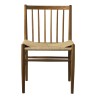 natural paper cord / smoked oak - J80 chair - FDB Møbler