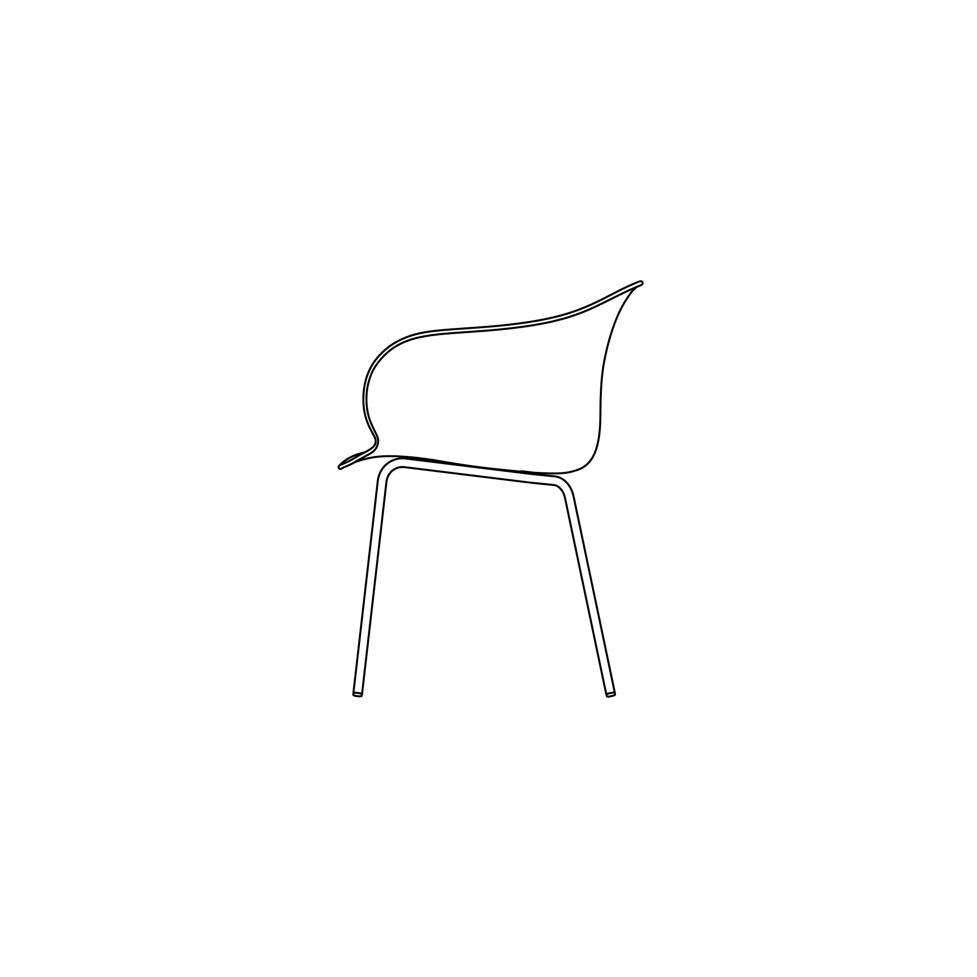 JH28 Elefy chair - plastic shell - &Tradition