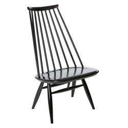 black stained - Mademoiselle lounge chair - Artek