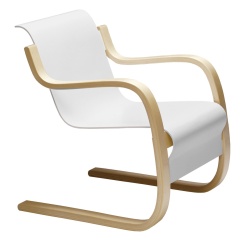 blanc - fauteuil 42 - Artek