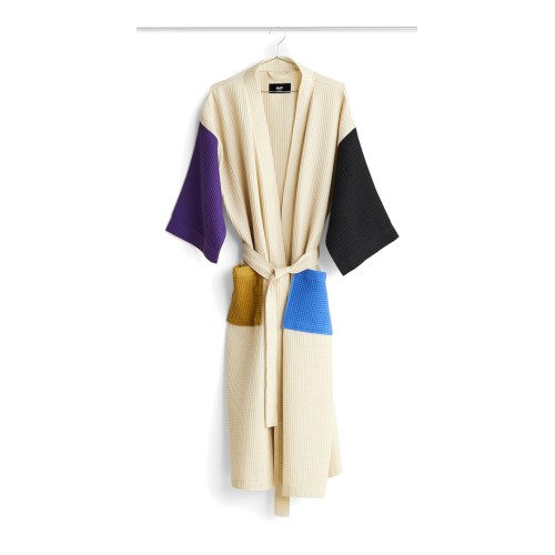 WAFFLE Bathrobe - Cream multi - Hay bathrobe - HAY