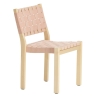 bouleau naturel + tressage naturel/rouge - chaise 611 - Artek