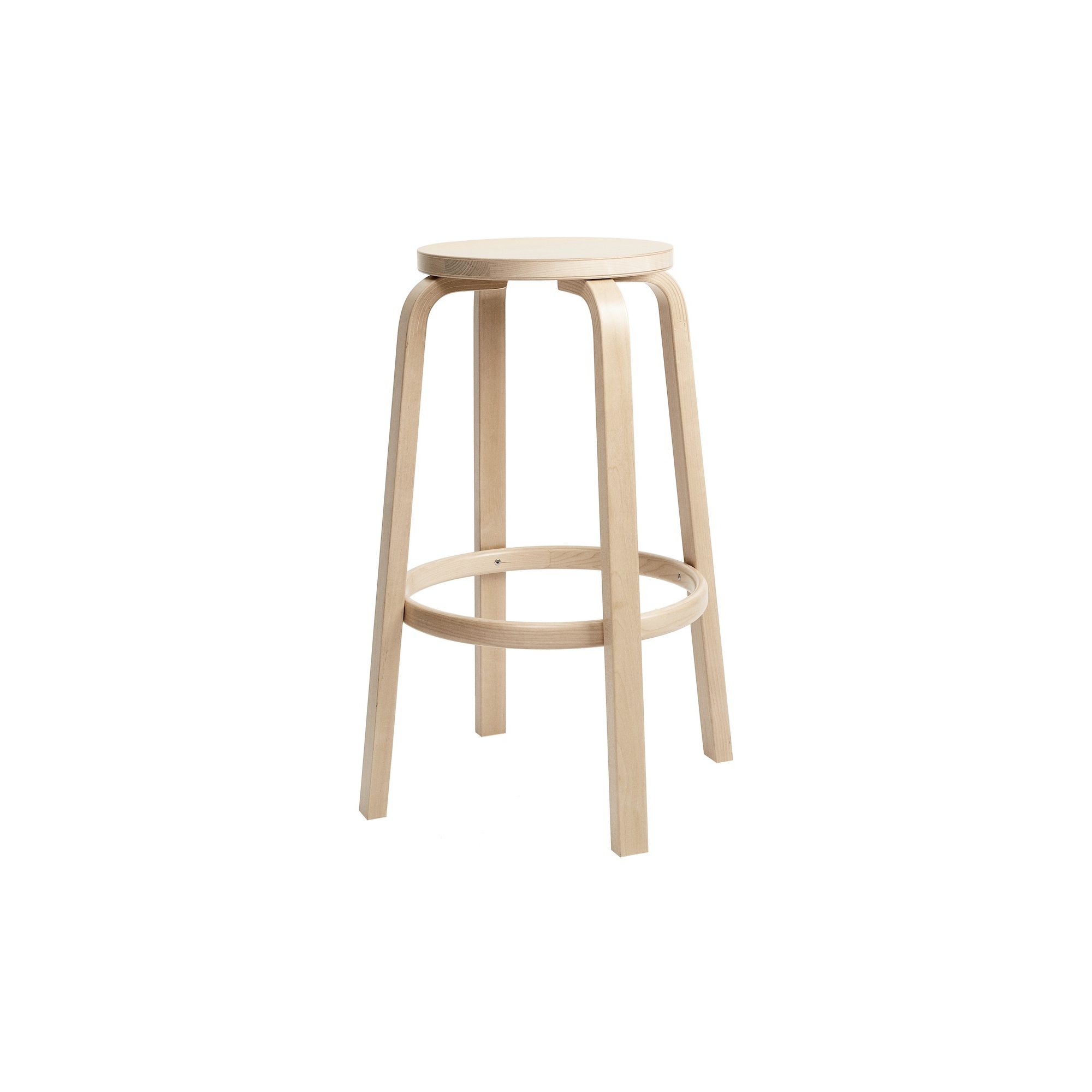 H75cm - bouleau naturel vernis - tabouret 64 - Artek