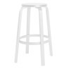 H75cm - white lacquered birch - 64 bar stool - Artek