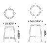 Tabouret de bar 64 - Artek