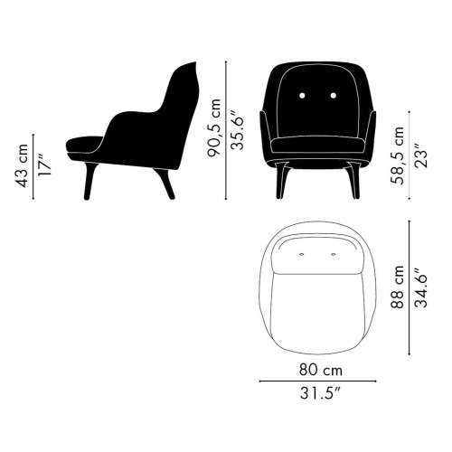 Fauteuil Fri - Fritz Hansen