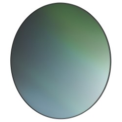 Ø76cm - green - round mirror - Fritz Hansen