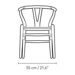 Carl Hansen & Søn – Chaise CH24 Soft Color Ilse Crawford, clay et corde de papier naturelle