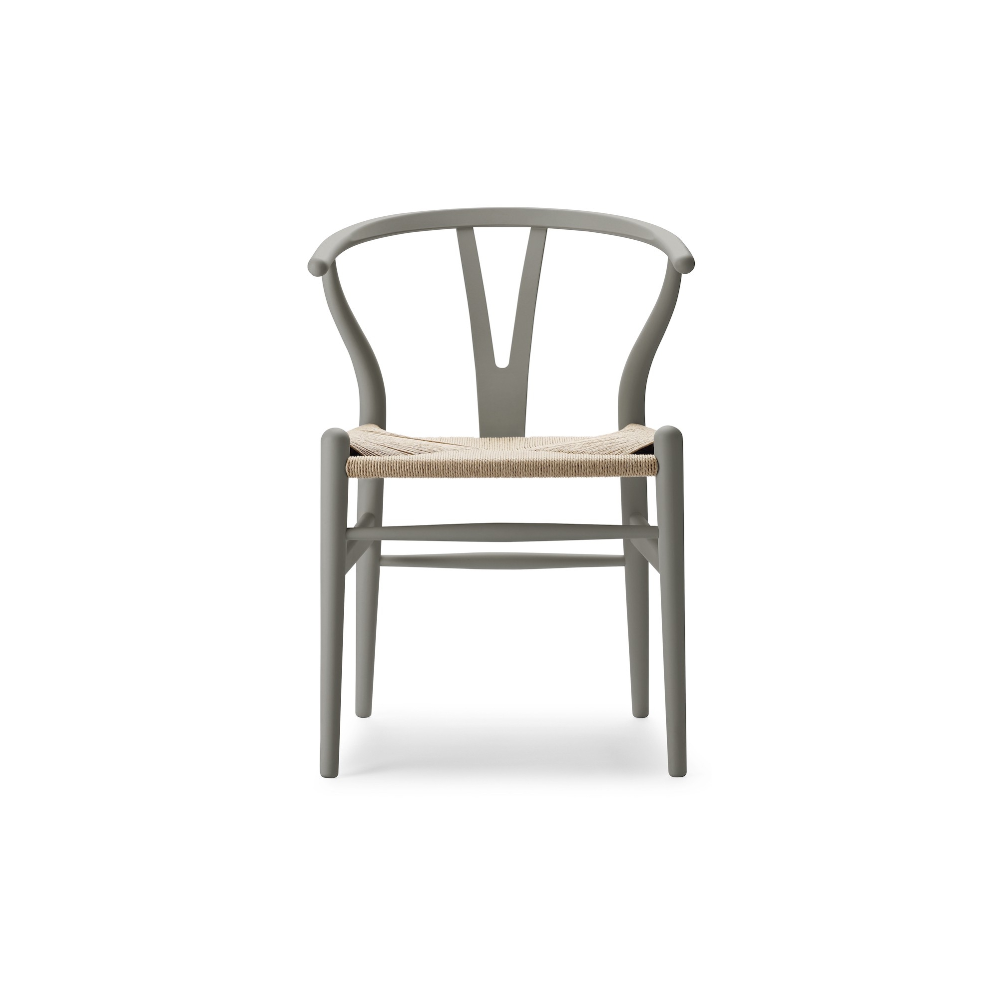 Carl Hansen & Søn – Chaise CH24 Soft Color Ilse Crawford, clay et corde de papier naturelle