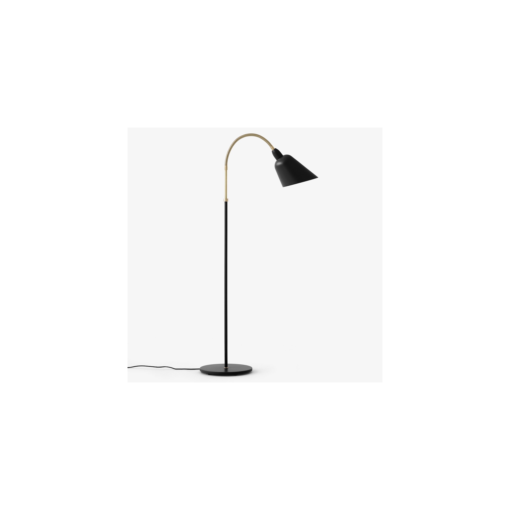 black / brass - Bellevue AJ7 floor lamp