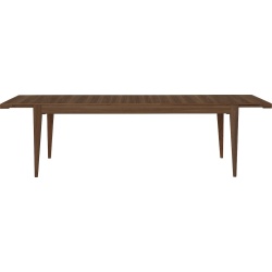 American walnut lacquered – S-Table extendable - Gubi