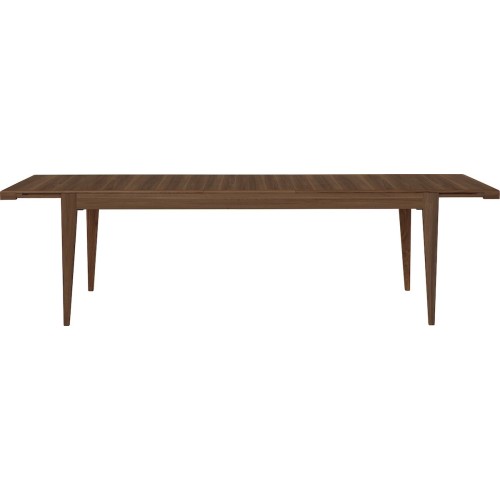 American walnut lacquered – S-Table extendable - Gubi