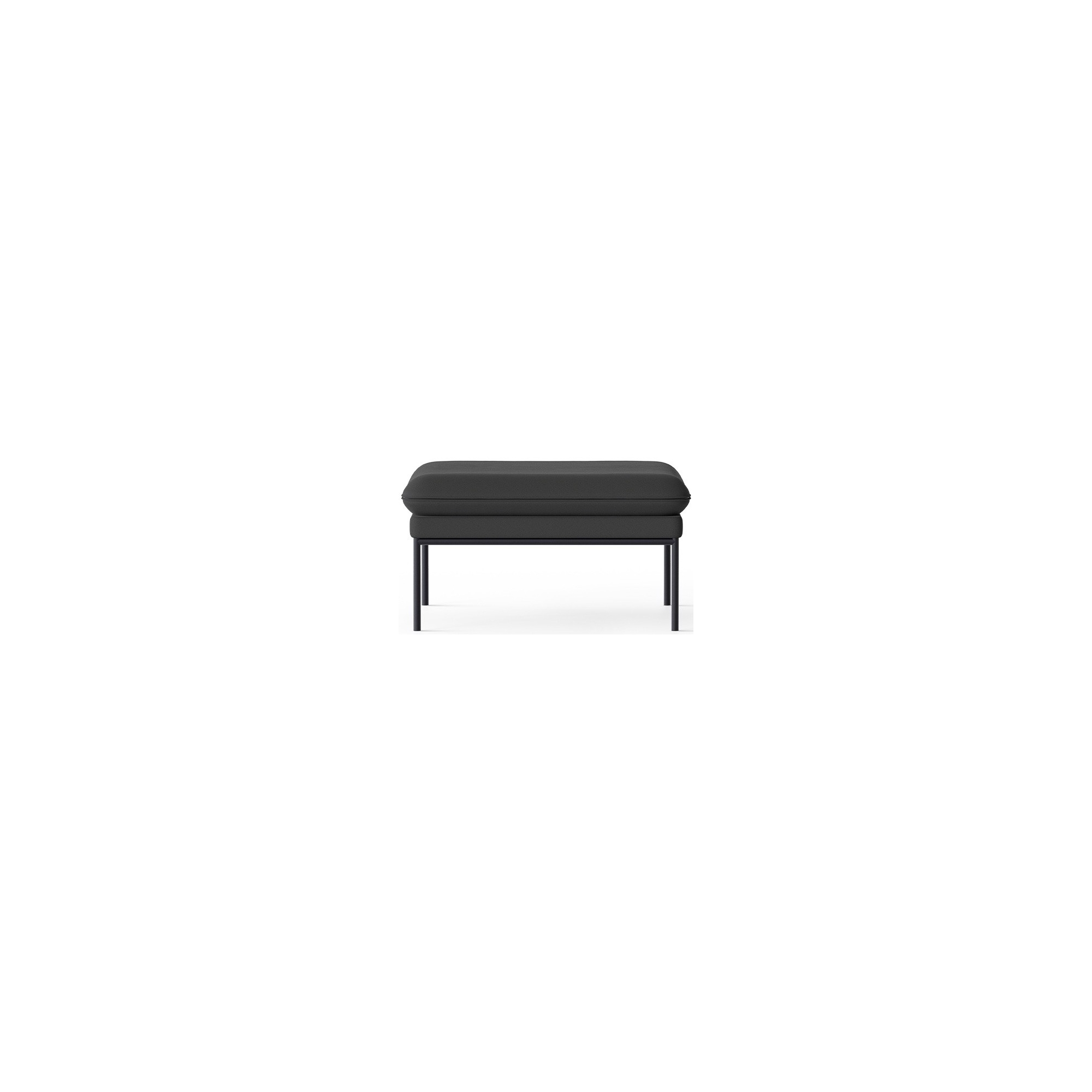 Focus 60212 fabric – black base - Turn pouf - Ferm Living