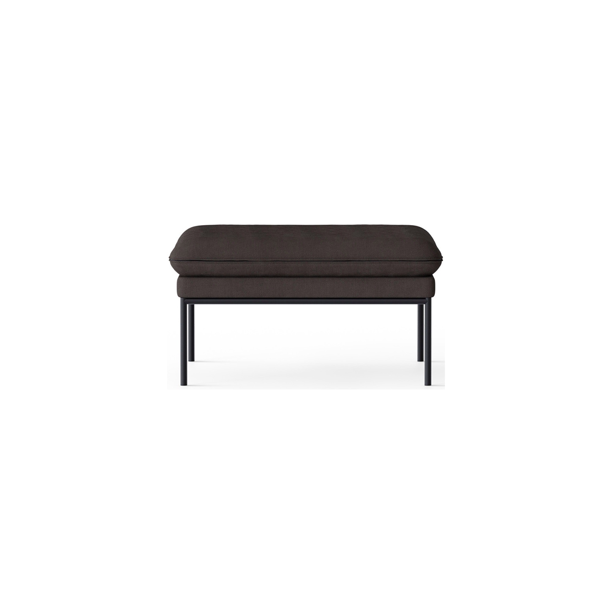 tissu Steelcut trio 383 – base noir - pouf Turn - Ferm Living