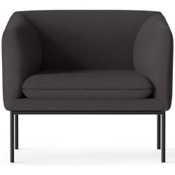 tissu Cyber 2101 – base noire – fauteuil Turn - Ferm Living