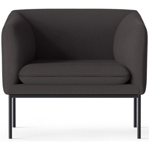 Cyber 2101 fabric – black base – Turn lounge chair - Ferm Living