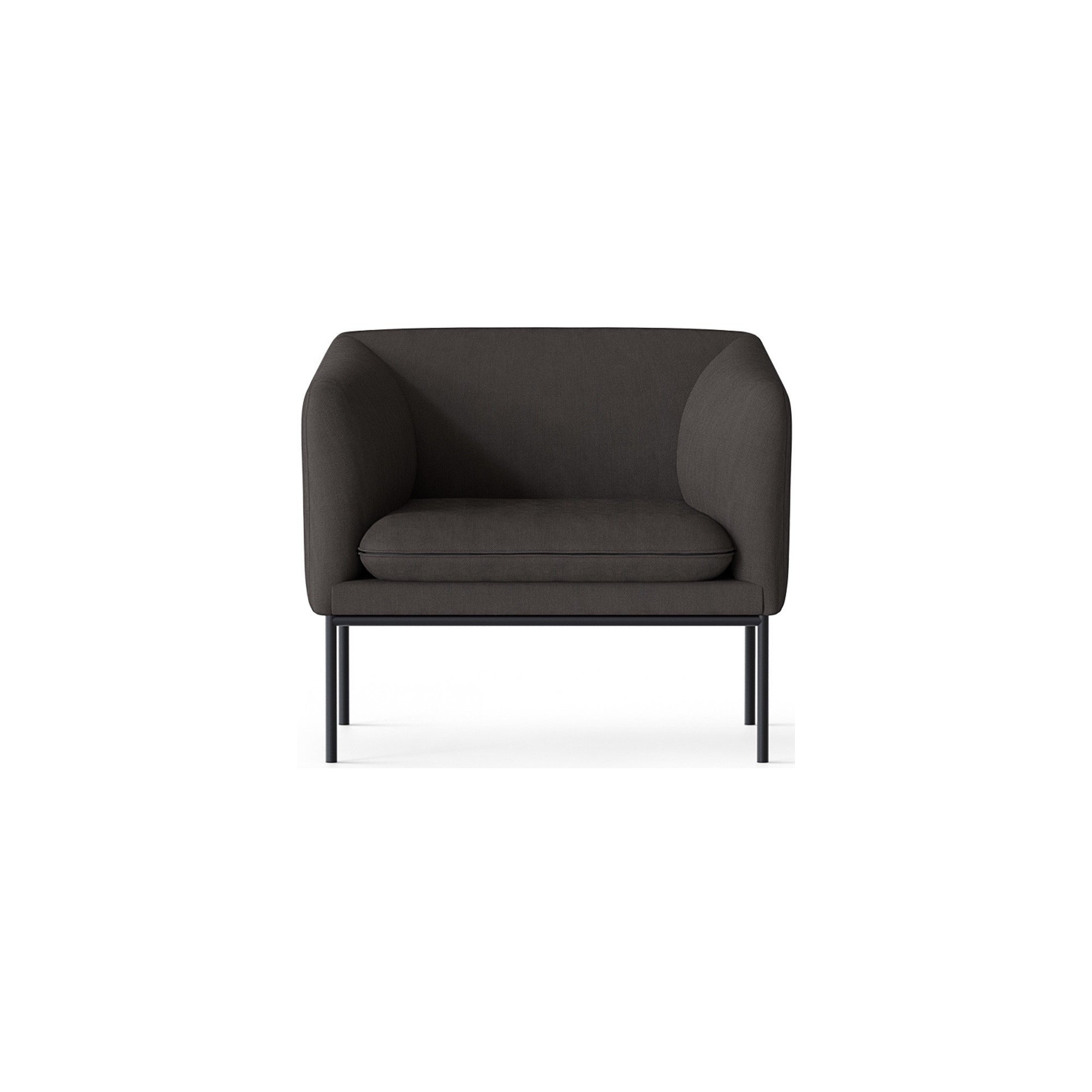 Steelcut Trio 383 fabric – black base – Turn lounge chair - Ferm Living