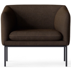 Hallingdal 370 fabric – black base – Turn lounge chair - Ferm Living