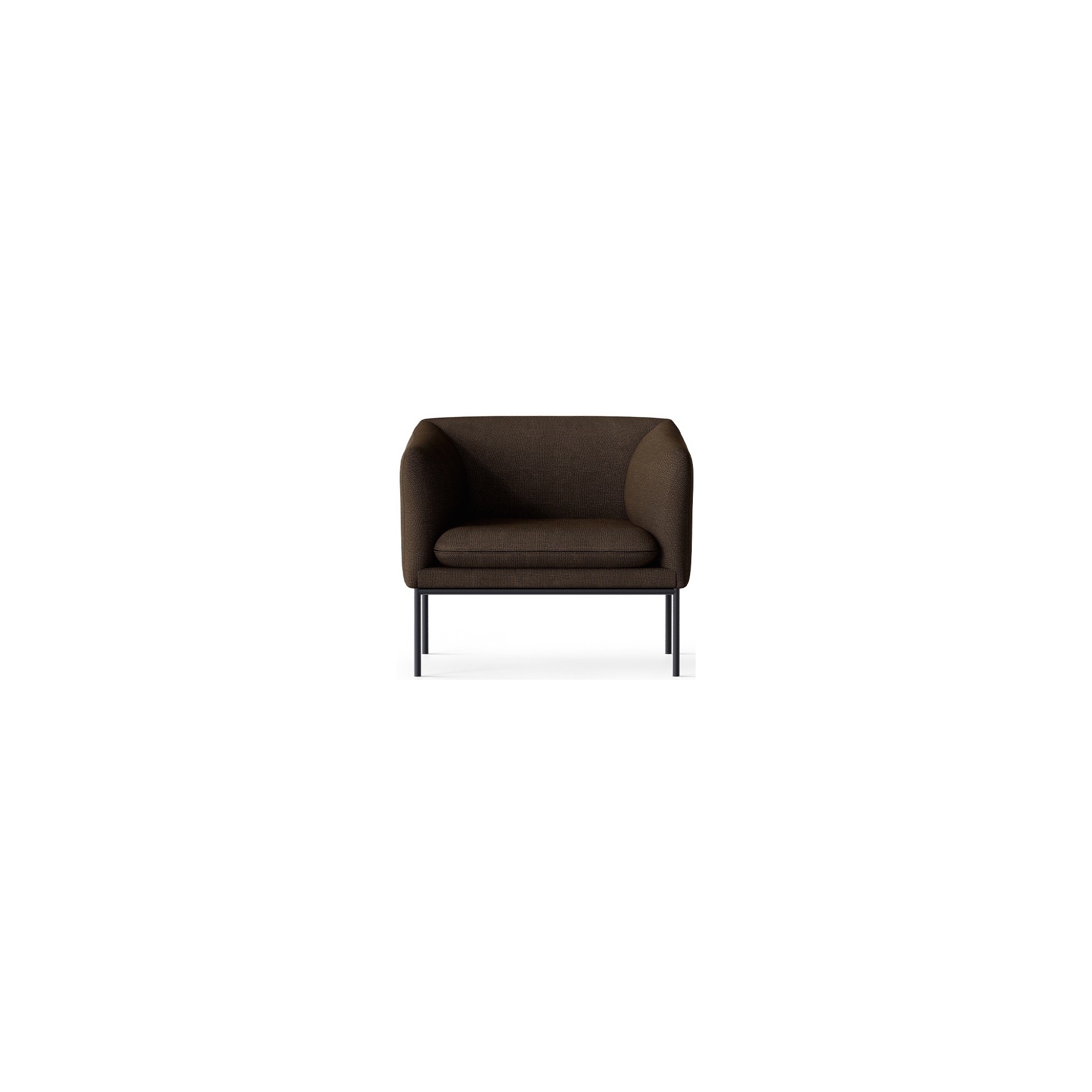 tissu Hallingdal 370 – base noire – fauteuil Turn - Ferm Living