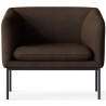 Hallingdal 370 fabric – black base – Turn lounge chair - Ferm Living