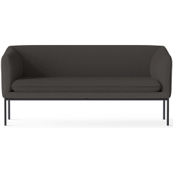 Cyber 2101 fabic – black base – Turn 2-seater sofa - Ferm Living