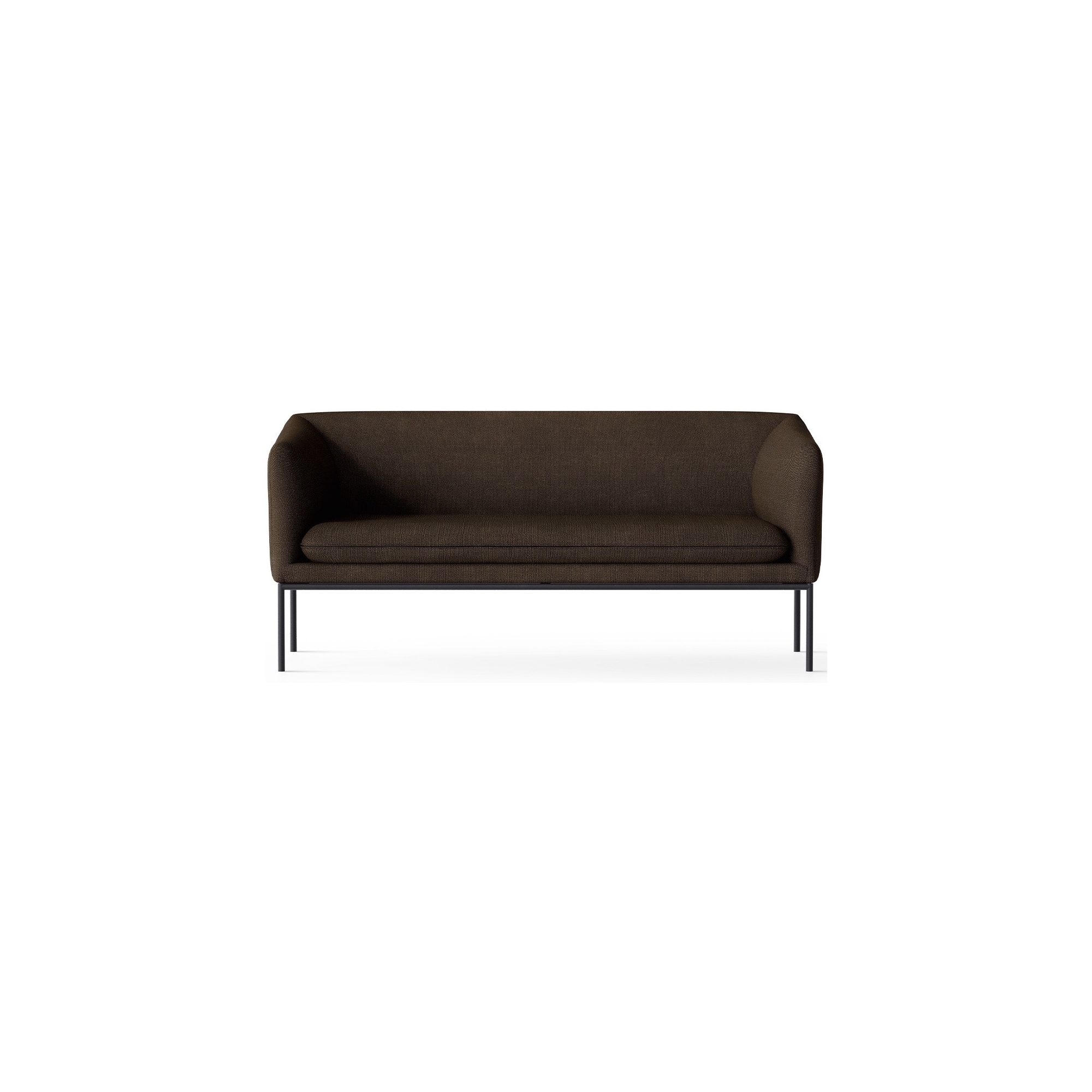 Hallingdal 370 fabric – black base – Turn 2-seater sofa - Ferm Living