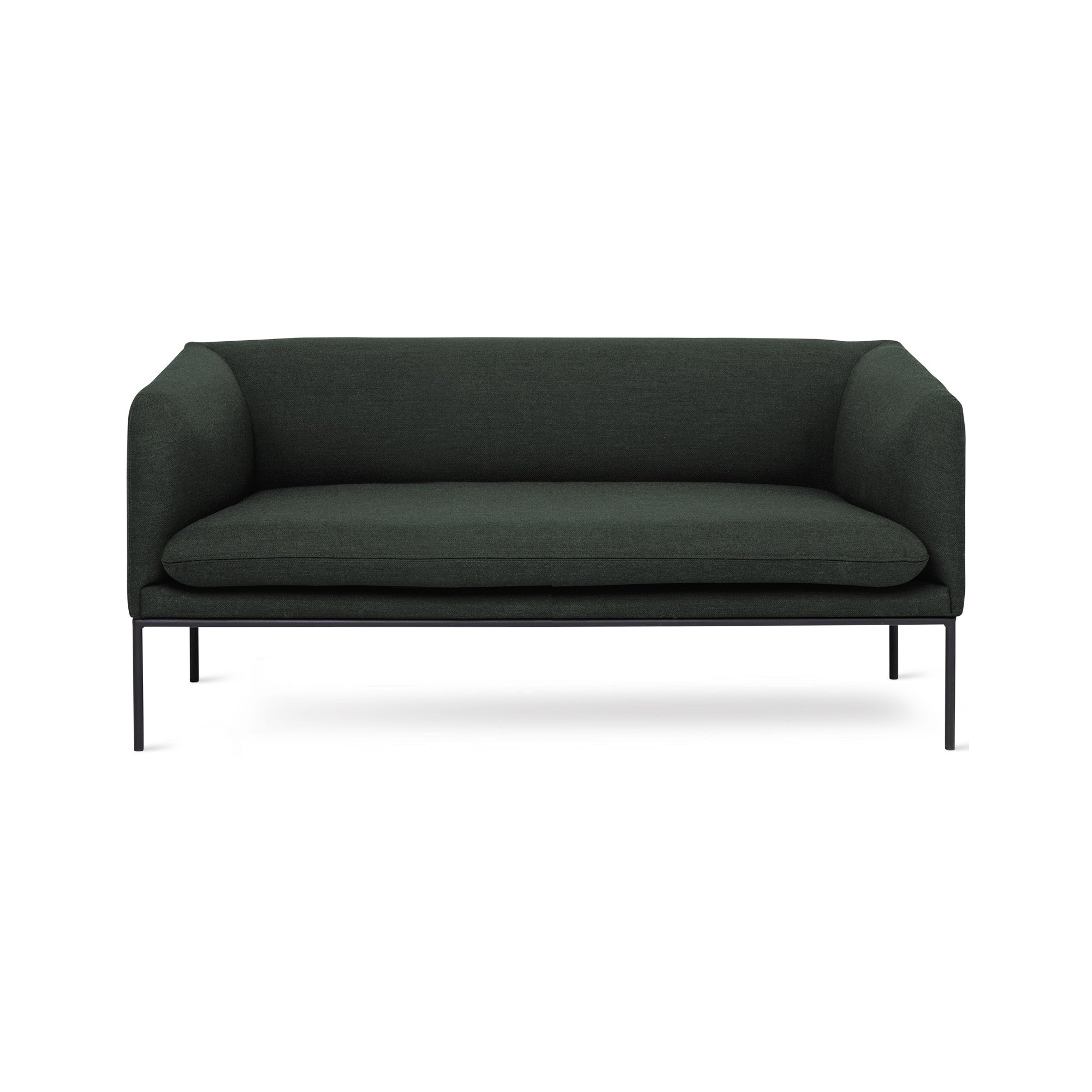 tissu Fiord 971 – base noire – canapé Turn 2 places - Ferm Living