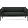 Fiord 971 fabric – black base – Turn 2-seater sofa - Ferm Living