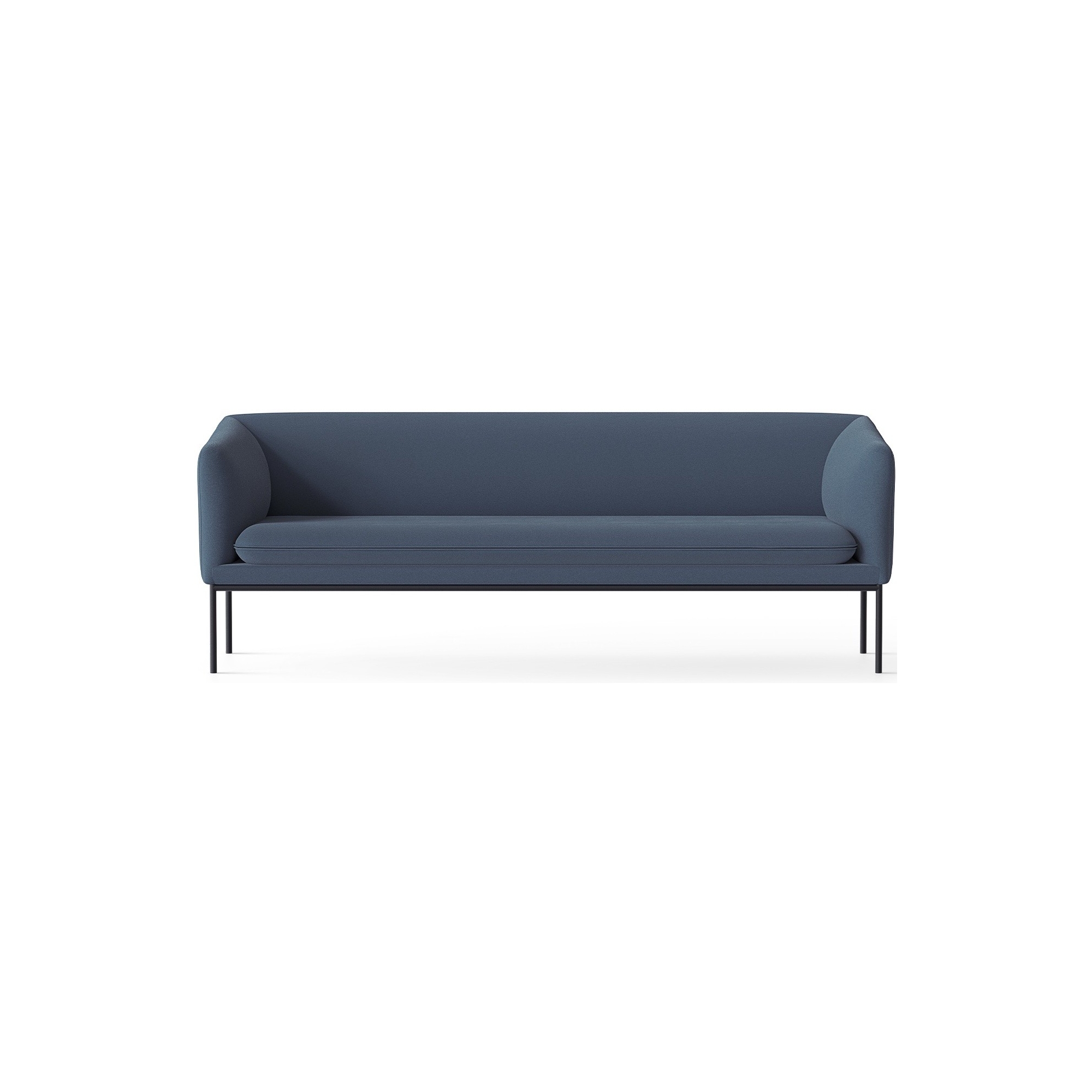 Focus 60008 fabric –  black base – Turn 3-seater sofa - Ferm Living