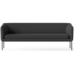 Focus 60212 fabric –  black base – Turn 3-seater sofa - Ferm Living