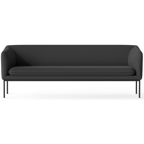 Focus 60212 fabric –  black base – Turn 3-seater sofa - Ferm Living