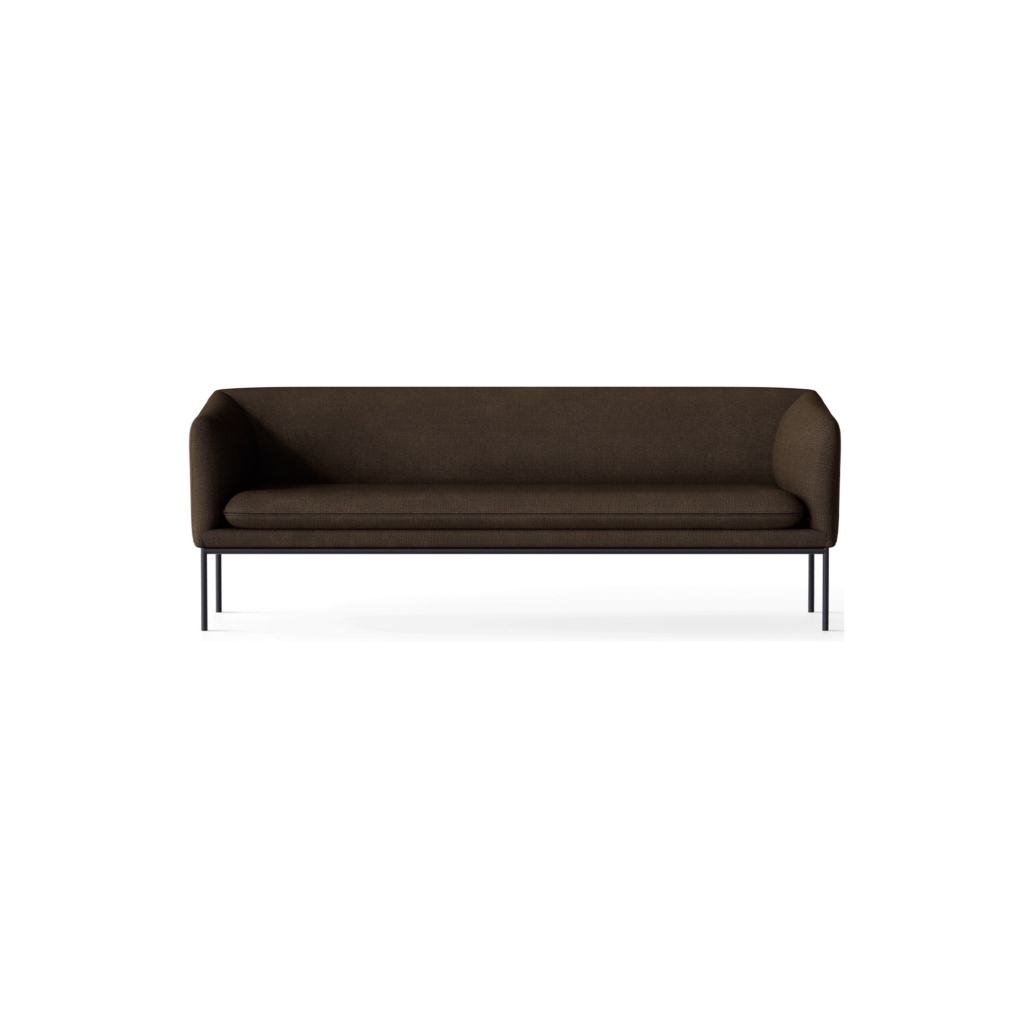 tissu Hallingdal 370 – base noire – canapé Turn 3 places - Ferm Living