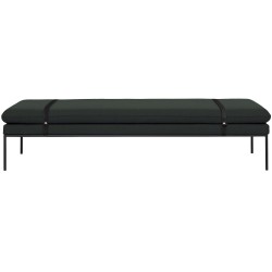 Fiord fabric 991 – black leather – Turn daybed - Ferm Living