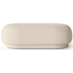 Rico ottoman – Brushed off-white - Ferm Living