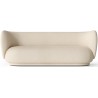 Rico 3-seater sofa – Brushed off-white - Ferm Living