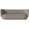 Rico 3-seater sofa – Brushed warm grey - Ferm Living