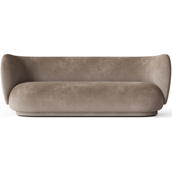 Ferm Living – Rico 3-seater sofa, Faded Velvet 26 Beige