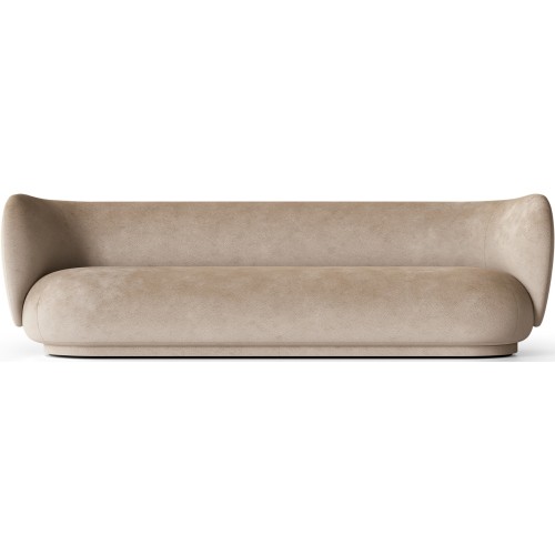 Ferm Living – Rico 4-seater sofa, Faded Velvet 16 sand