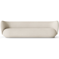 Ferm Living – Canapé 4 places Rico, Bouclé Off-White