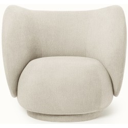 Rico lounge chair – Bouclé off-white - Ferm Living