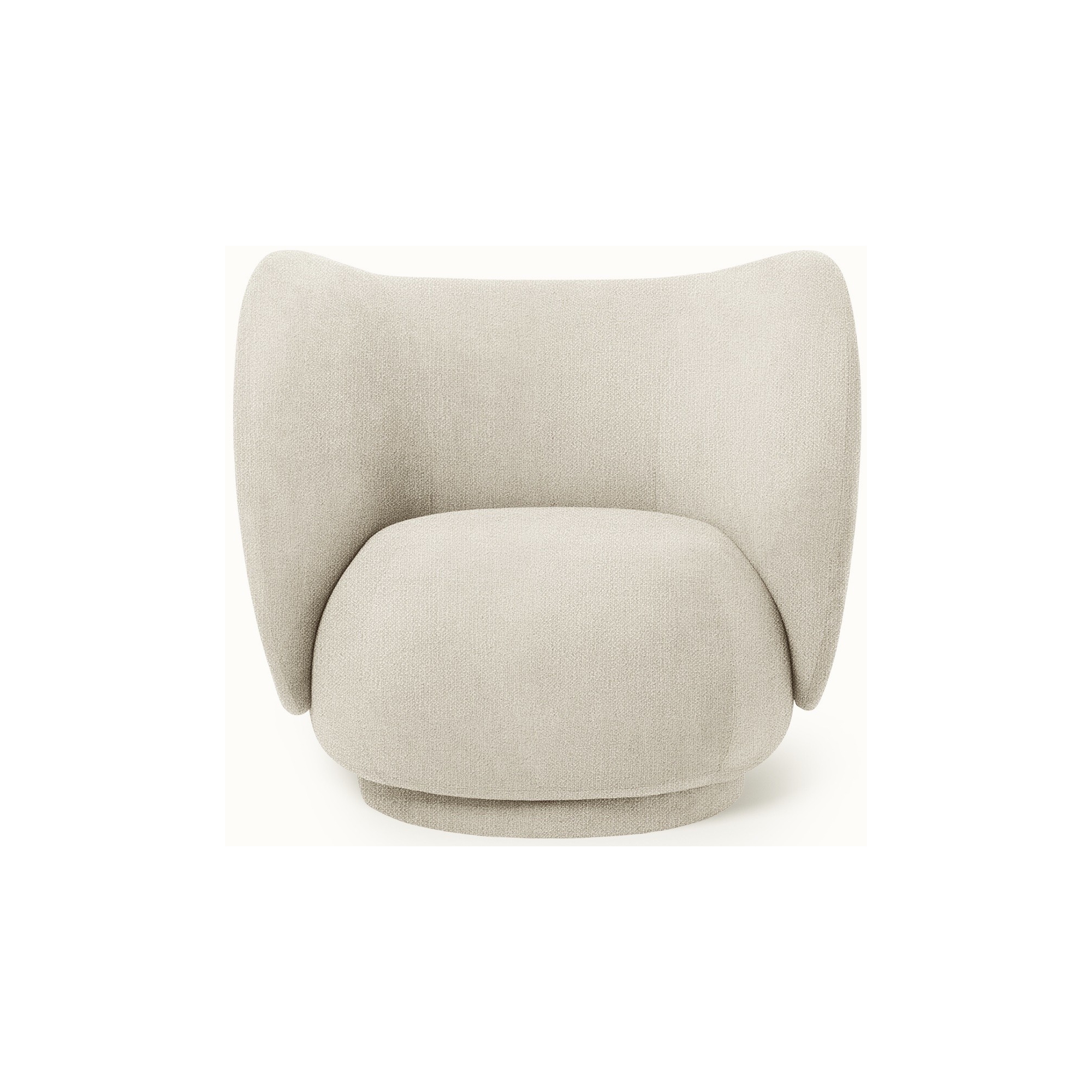 Ferm Living – Fauteuil Rico, Bouclé Off-White