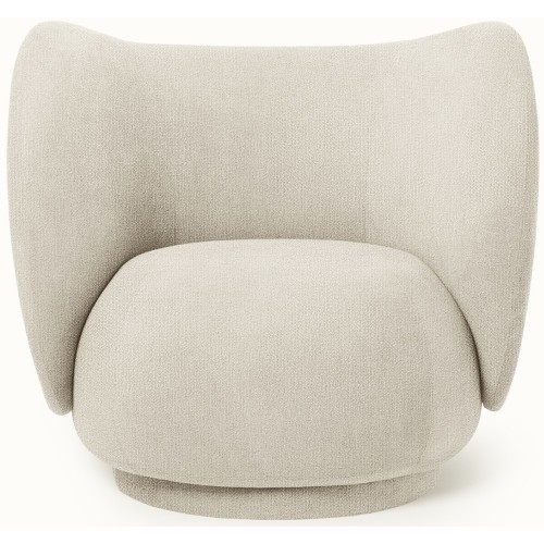 Ferm Living – Fauteuil Rico, Bouclé Off-White