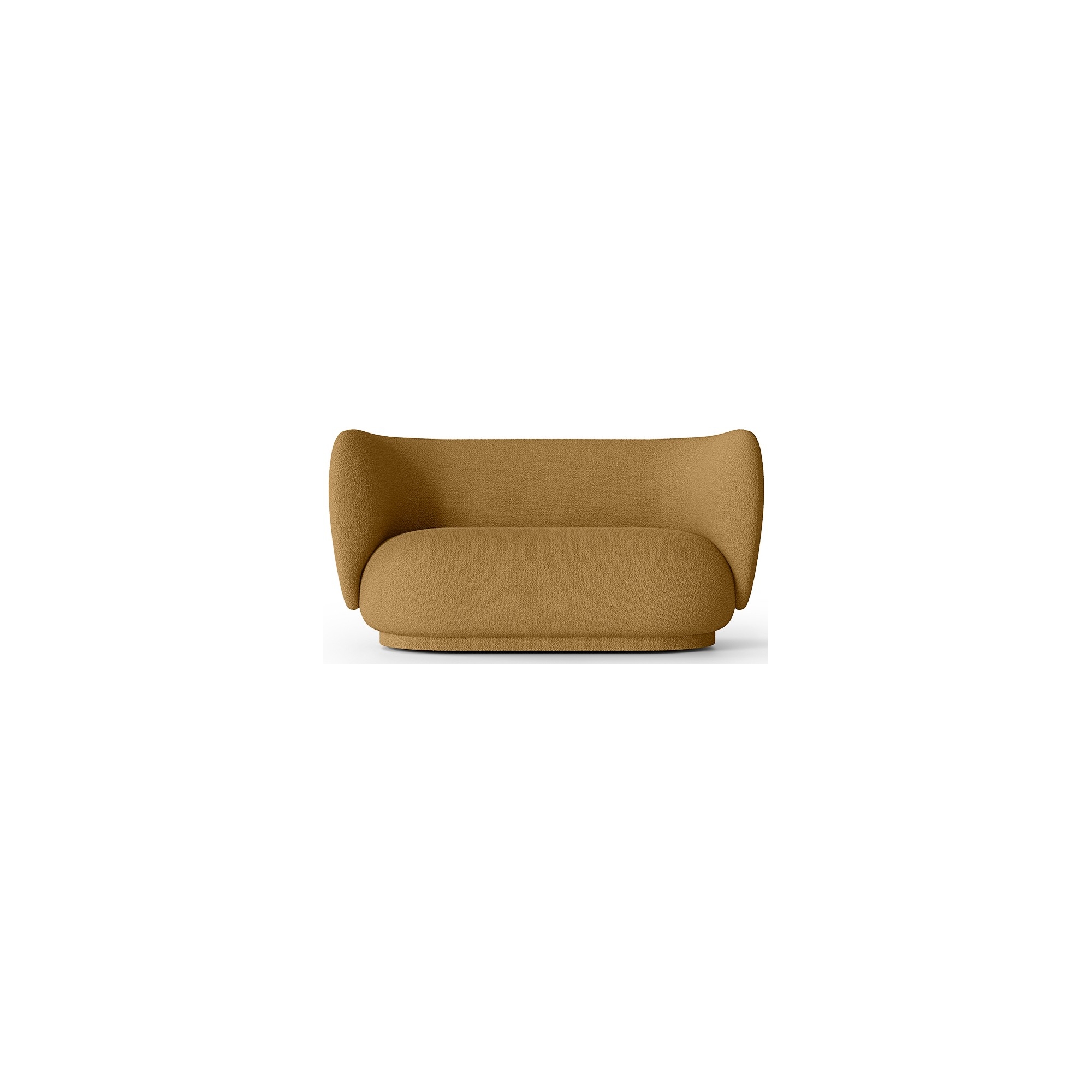 Ferm Living – Canapé 2 places Rico, Bouclé Laine Sugar Kelp