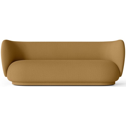 Ferm Living – Rico 3-seater sofa, Wool Bouclé Sugar kelp